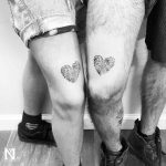 Brothers fingerprints hearts tattoos