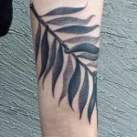 Cover up leaves tattoo