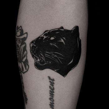 Cover up panther tattoo done at BK Ink Studio
