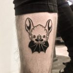 Cute little bat tattoo