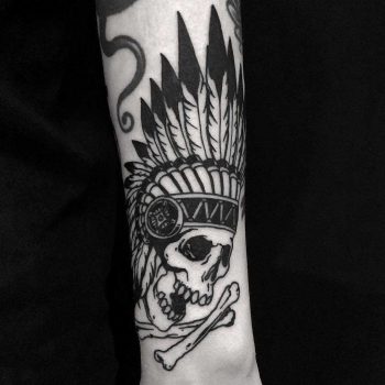 Dead Indian done at BK Ink Studio