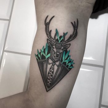 Deer in a suit
