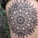 Detailed mandala tattoo design