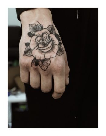 Eye of rose tattoo