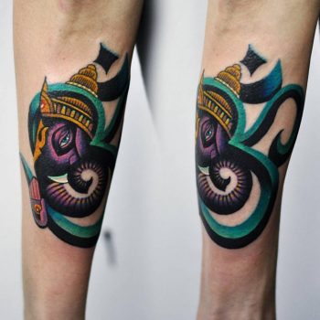 Ganesha tattoo by David Côté