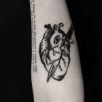 Heart attack tattoo done at BK Ink Studio