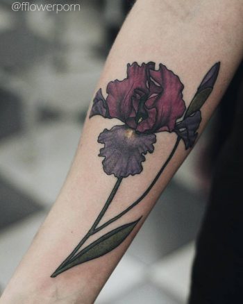 Illustrative iris tattoo