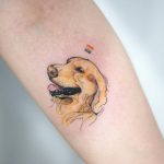 Labrador head tattoo