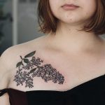 Lilac chest piece by Olga Nekrasova