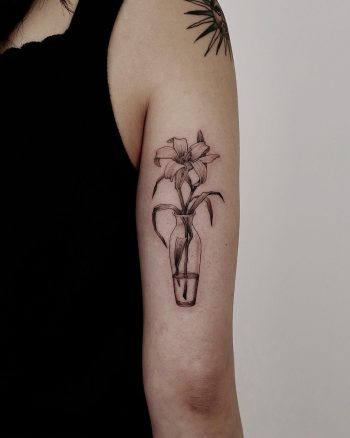 Lily in a vase