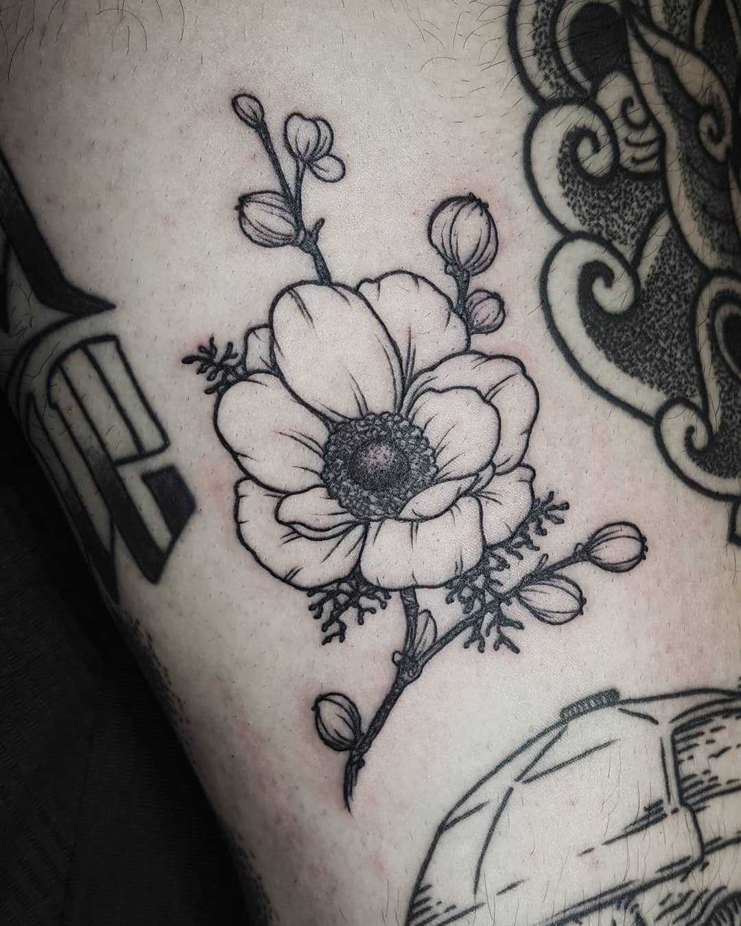 Little anemone tattoo