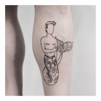 Merman tattoo