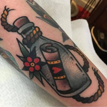 Message in a bottle by Jeroen Van Dijk