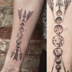 Moon phases and arrows