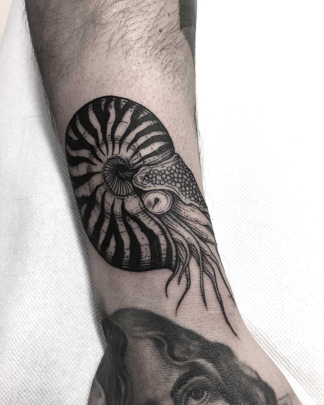 Nautilus done at Primordial Pain Tattoo