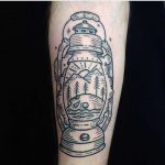 Oil lantern tattoo by Kyler Martz