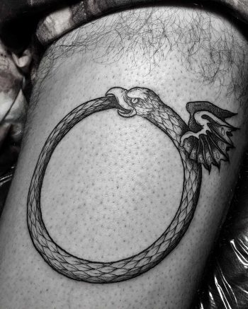 Ouroboros with wings