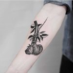 Pipe and rose tattoo by Jonas Ribeiro