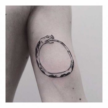 Simple Ouroboros tattoo
