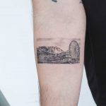Tattoo of the Cape Town, South Africa scenery