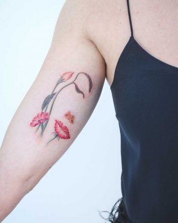 Tattoo of the Mouth of Flower painting by Octavio Ocampo