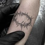 Thorns crown done at Primordial Pain Tattoo, Milano