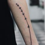 Tiny Lavender branch tattoo