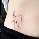 Triangular prism and lavender tattoo
