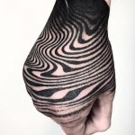 Wavy pattern tattoo by Koldo Novella