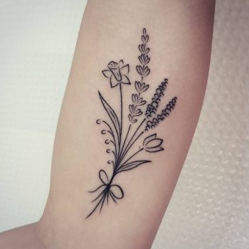 Wildflower bouquet done at Mu Body Arts