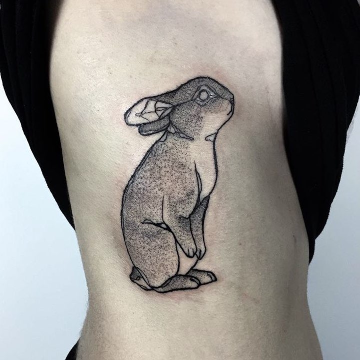 Bunny by Vera done at Golden Iron Tattoo