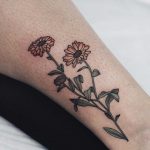Calendula tattoo by Olga Nekrasova