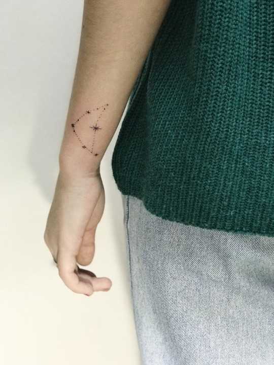 Capricorn constellation tattoo