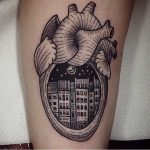 City in a heart tattoo by Susanne König Suflanda