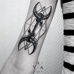 Crescent moons and rope tattoo by SVA