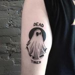 Dead tired ghost tattoo