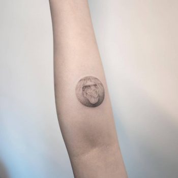 Dot-work iceberg tattoo by Ilwol Hongdam
