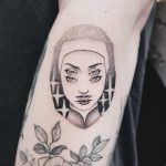 Evil nun tattoo by Dogma Noir