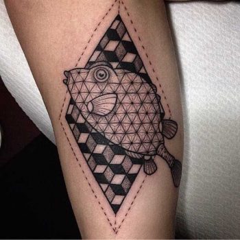 Flatfish tattoo by Susanne König Suflanda