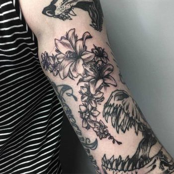 Floral filler by Devon Lee Tattoo