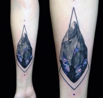 Galactic gem tattoo by Vlad Tokmenin