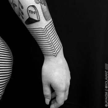 Geometric tattoo by Jaya Suartika