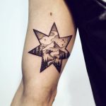 Guiding star tattoo by Sasha Kiseleva