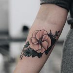 Hibiscus tattoo by Olga Nekrasova
