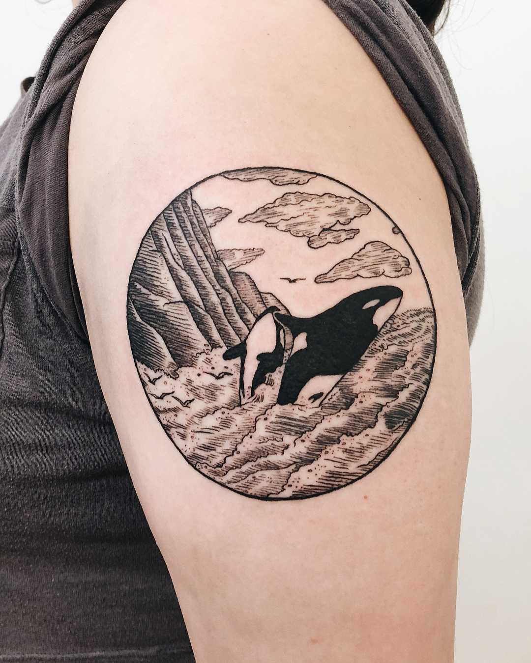 Killer whales tattoo