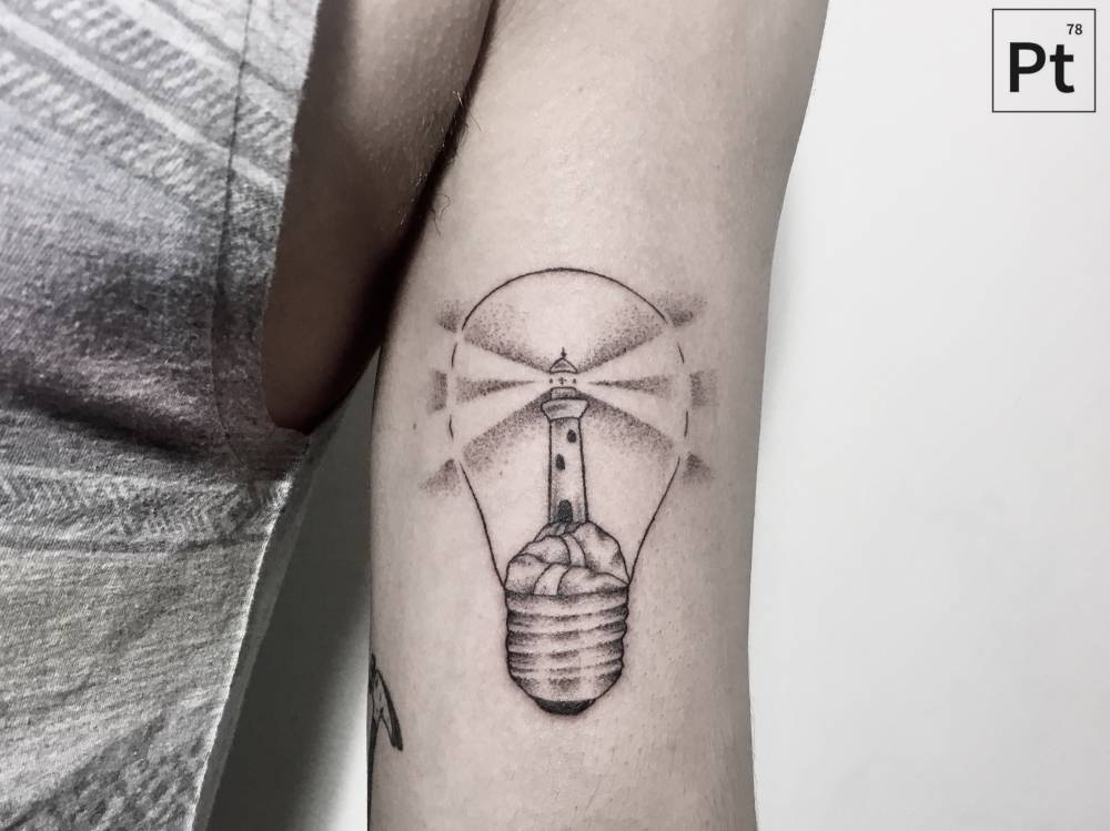 Lighthouse in a bulb by Pablo Torre