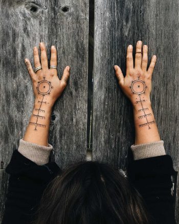 Lithuanian stitch patterns tattoos