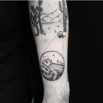 Lizard tattoo by E.k.ek.tattoos