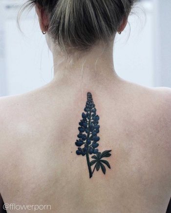 Lupine Tattoo #forgetmenot #queenanneslace #wildcarrot #folkloretattoo  #shintattoo | Tattoos, Shin tattoo, Tattoo designs
