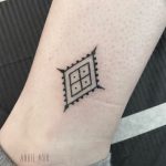 Minimalist pattern tattoo by Angie Noir